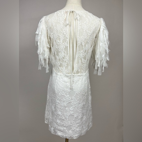 Free People Mini Dress Lace White M - Picture 10 of 16